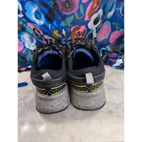 Puma pacer future trail black spectra yellow men’s 8 GUC 382884-07 running sneak - Picture 6 of 9